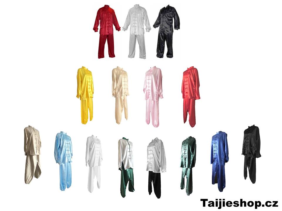 Taijeshop.cz, Barevné oblečení pro tchaj-ťi. Saténové obleky na tchaj-ťi, barevné uniformy na trénink
